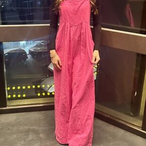 Pink Women's Jumpsuit
